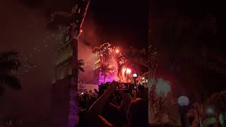 pirotecnia en las fiestas de Santa Rita Jalsico Municipio de Ayotlan.