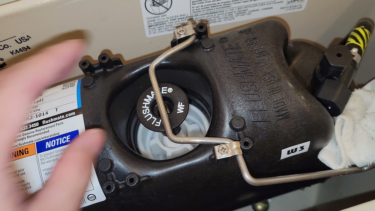 Kohler flushmate leaking - YouTube