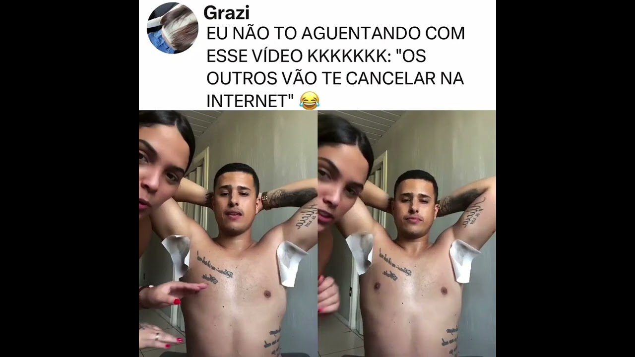 Casal viraliza na web após esposa trolar o marido com cera...kkkk