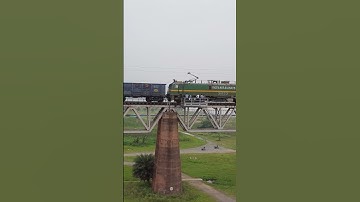 2 in1 🔥 Powerful 🔥 WAG-9 Leading a long Freight Train #shorts #youtubeshorts