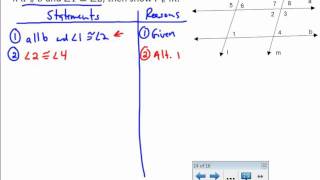 Angle Proof Example 1