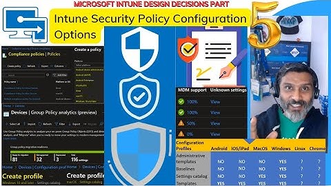 Intune Security Policy Configuration Options  - Design Decision Part 5️⃣ #MSIntune #Intune