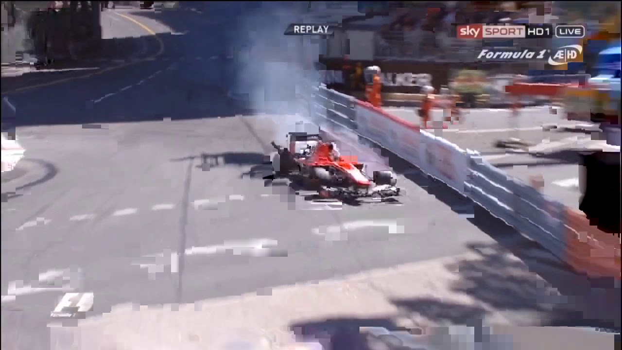 F1 Jules Bianchi Crash Monaco 2013