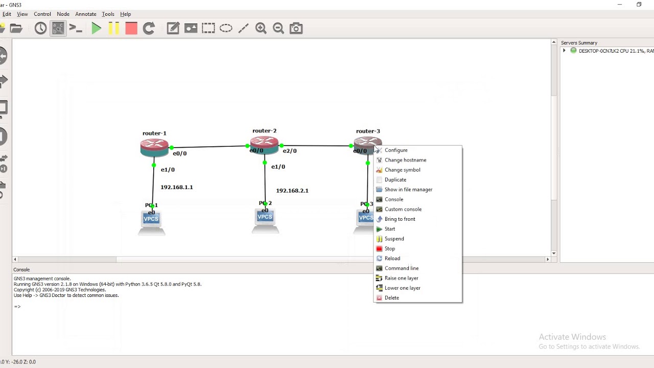 routing static 3 router YouTube
