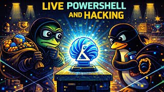POWERSHELL & HACKING LIVE • UnderTheWire • HackMyVM • Linux