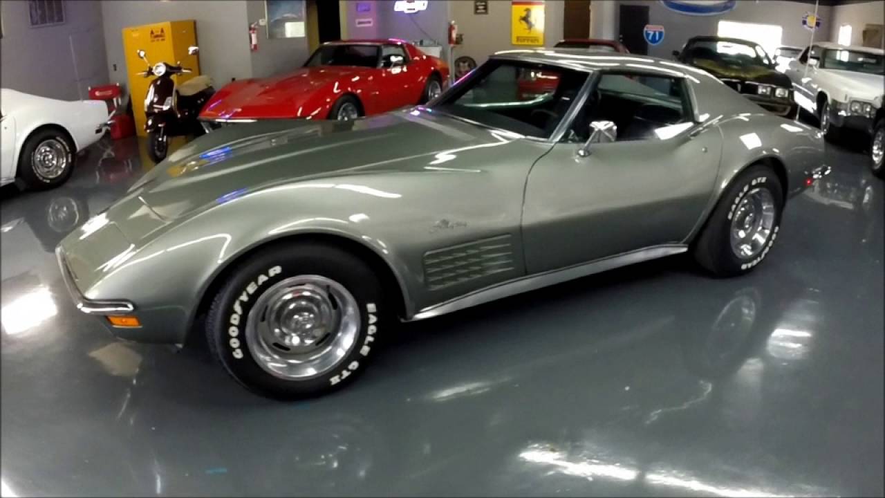 1971 Corvette Steel Cities Gray/Black, 's Match, 58,710 mi Seven
