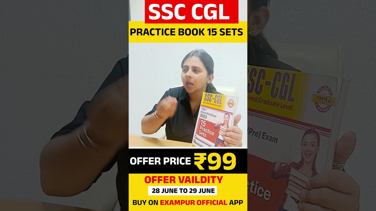 SSC CGL Practice BOOK 15 SETS OFFER PRICE 99 OFFER VAILDITY 28 JUNE TO 29 JUNE