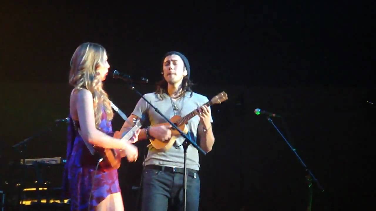 Justin Young on the ukulele at Roseland with Colbie Caillat