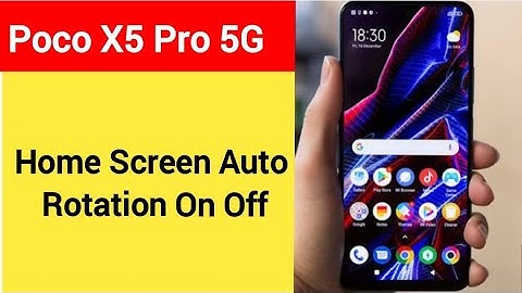 How to turn on home screen rotation, Poco X5 pro 5G me home screen auto rotation on off kaise karen,