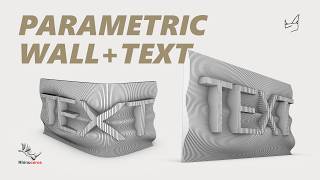 Parametric Text Wall in Rhino 3D | Flow Along Curve Tutorial