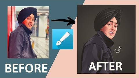 Photo to vector art in infinite design | vector art in mobile