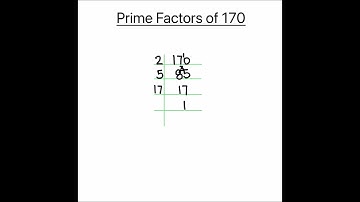 How to Find prime factors of 170 by Prime Factorization / Prime Factor of 170 / 170 Factors