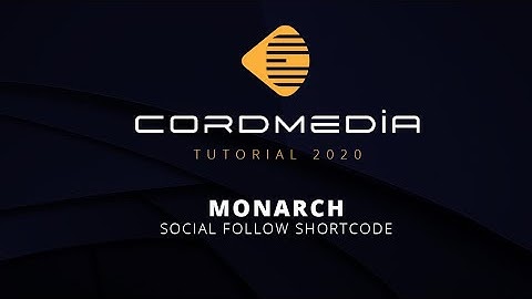 Divi Monarch - Social Follow Shortcode