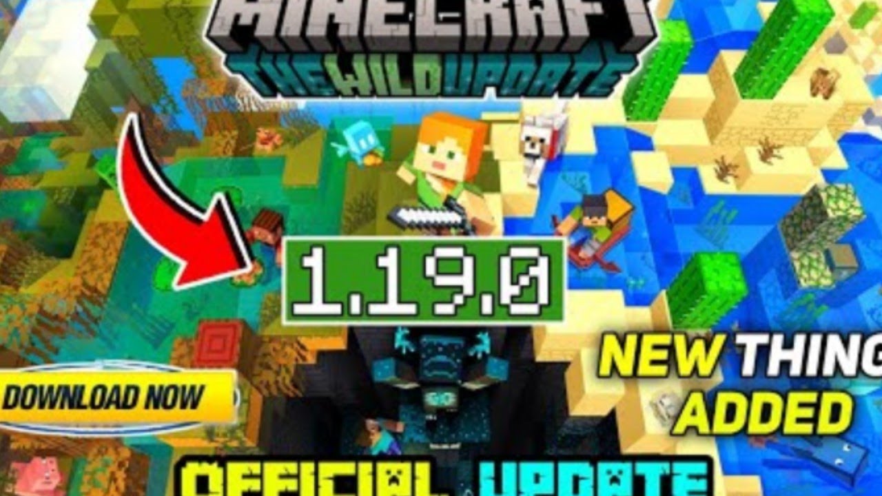 Minecraft pe 1.19.0 official version released |Minecraft 1.19 The Wild update official released
