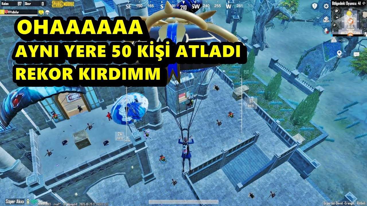 50 KİŞİ ATLADI ! REKOR KIRDIM MÜTHİŞ MAÇ BATUR GAME SOLO SQUAD PUBG MOBİLE