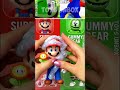 Super Mario & Gummy Bear slime unboxing! #mario #gummybear #shorts