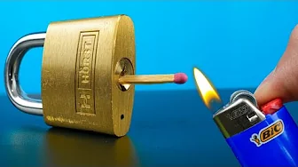 How to Open a Lock in 1 Minute Using Matches!