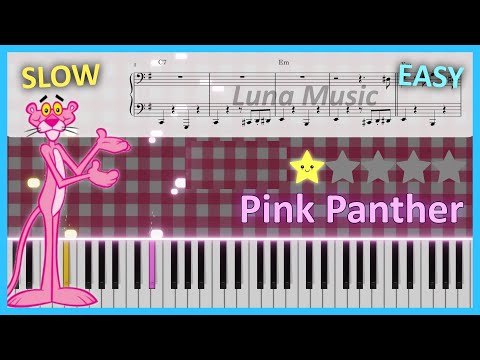 Pink Panther OST (Easy Piano Sheet) - Pink Panther Main Theme