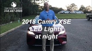 2018 Camry XSE LED lights at night with Gary Pollard The Fist Pump Guy Bondy’s Toyota Enterprise