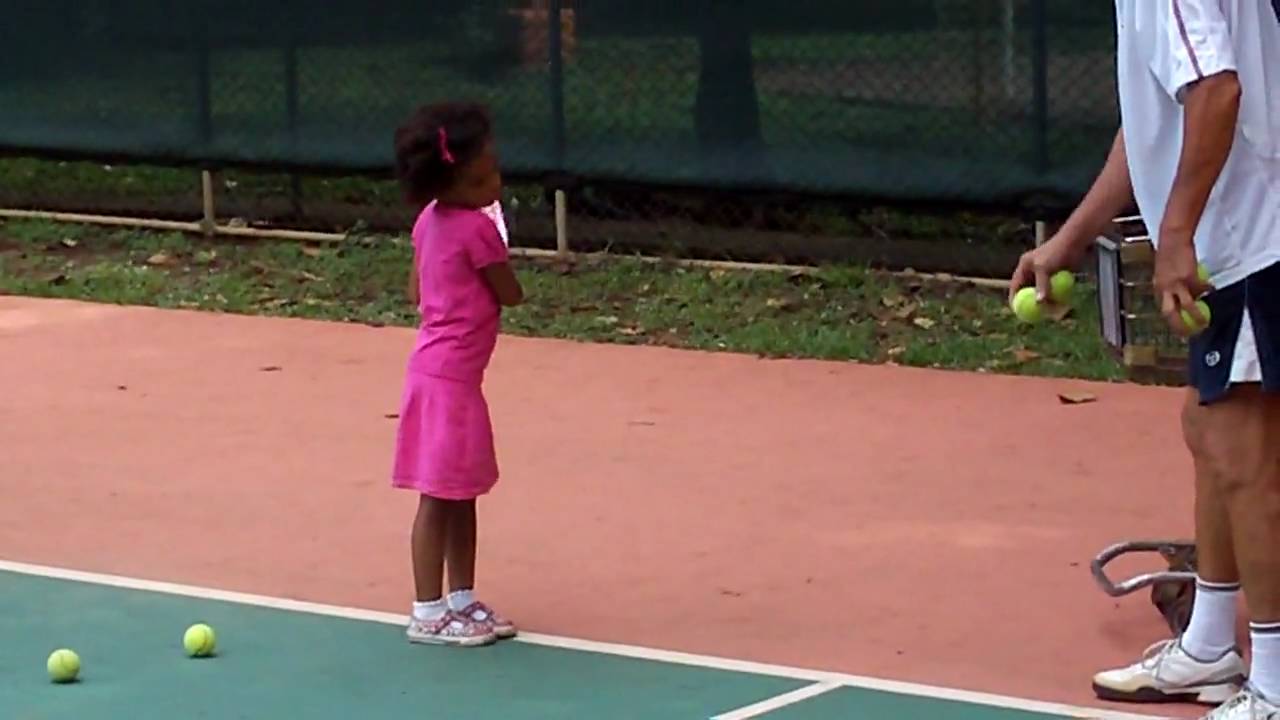 Gabrielle playing tennis in Costa Rica YouTube