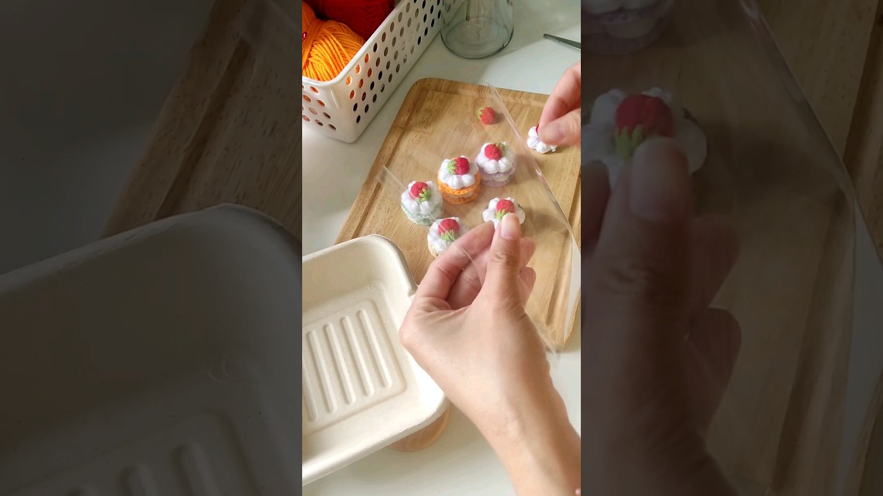 Packing mini cake with me 🤩 🍰 