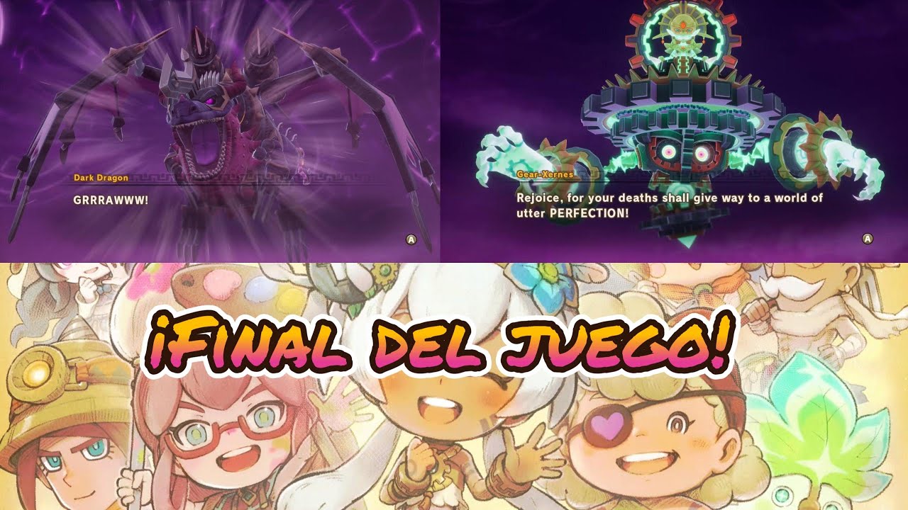 Jefes finales del Fantasy Life i - Dark Dragon y Xernes - Nintendo Switch 2