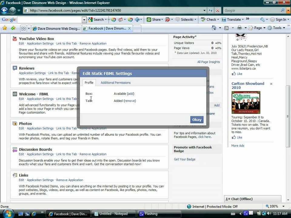 Custom Facebook Fan Pages