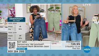 Democracy "Ab"solution ScallopedHem Skimmer Jean