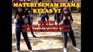 Senam Irama Kelas 6 || Variasi dan Kombinasi Rangkaian Gerak Dasar Langkah dan Ayunan Lengan