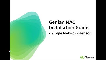 Installation 7 :  Single Network sensor