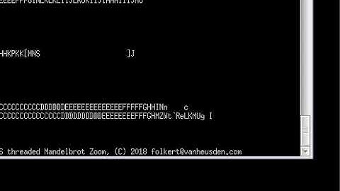 FreeRTOS/Arduino multithreading Mandelbrot fractal