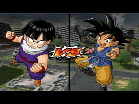 Dragon Ball Z Budokai Tenkaichi 3 - Kid Gohan Vs Kid Goku GT Red Potara ...
