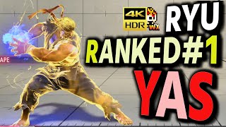 SF6: YAS Ryu Ranked No1 VS Ryu | sf6 4K Street Fighter 6