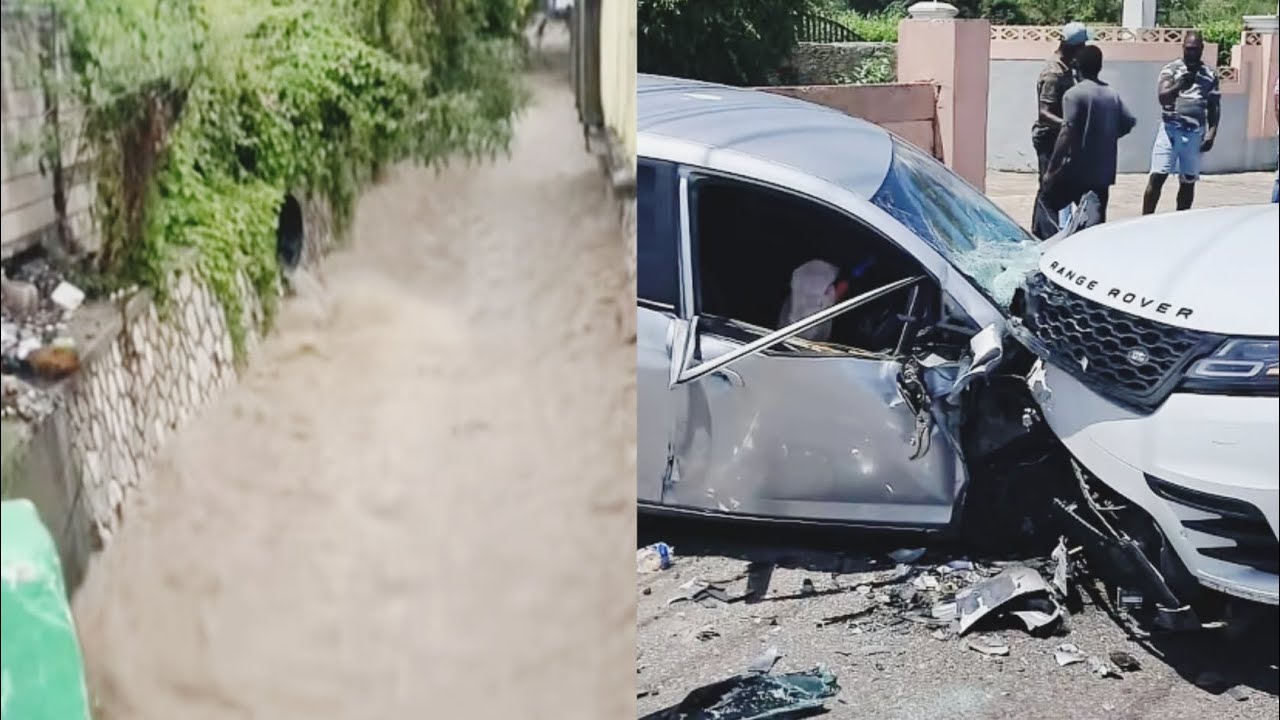 Сильный ливень затопил дорогу Спур Ти: последствия тропического шторма 2025 года для Ямайки: авто...