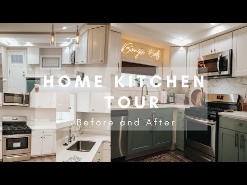Home Kitchen Tour 2021 Before and After (Budget Friendly Kitchen Finds) | A Bougie Lifestyle