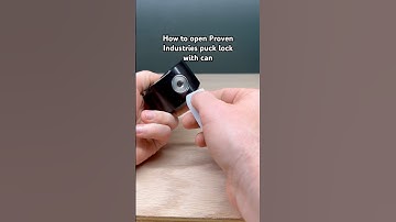 Proven Industries puck lock opened with can