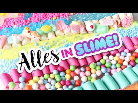 ALLES in Slime MISCHEN😱 RIESEN transparenter Schleim mit allem vermischen! cutelifehacksde