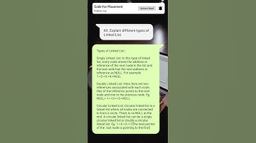 Different types of Linked List #java #shorts