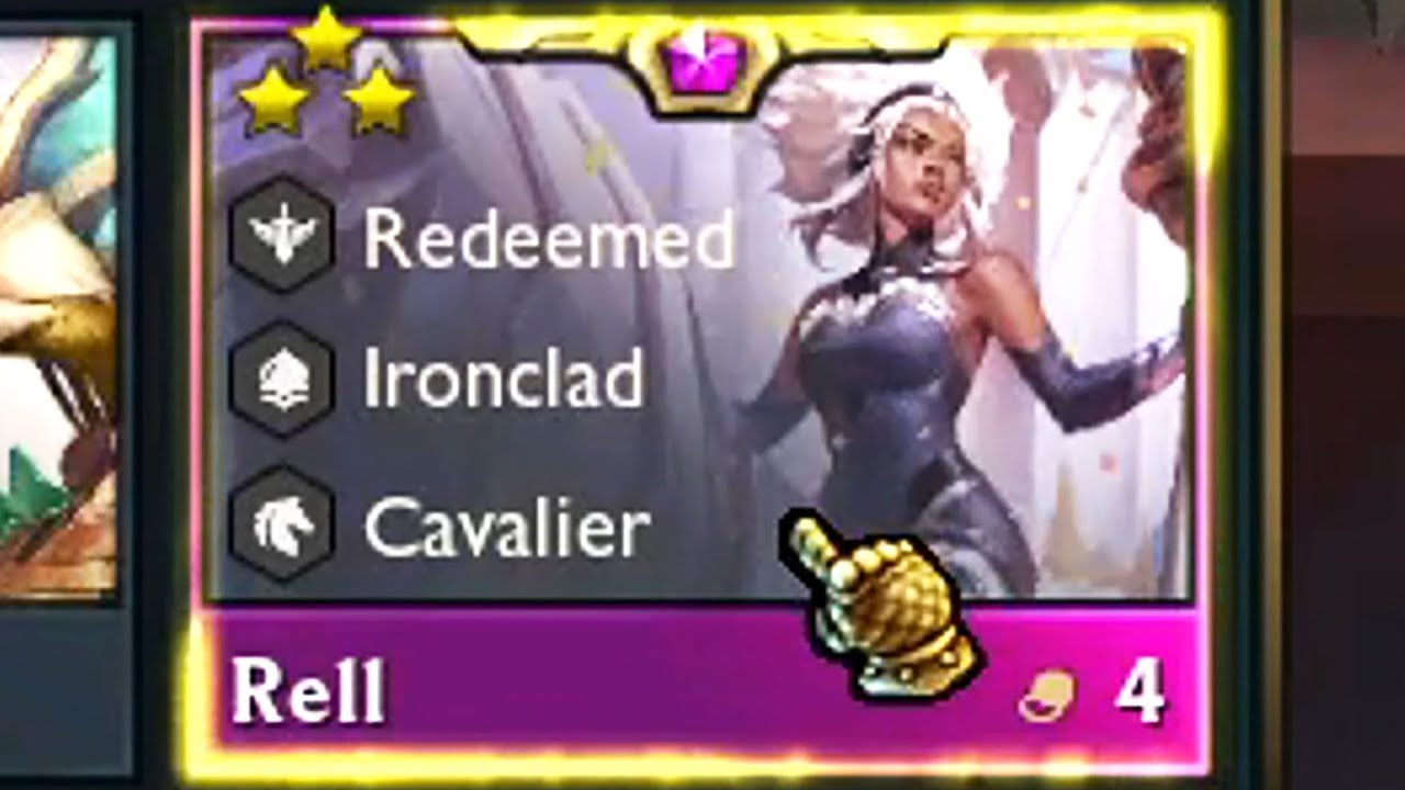 Tft Rell Rell ⭐⭐⭐ Ranger + Redemed | TFT set 11.15 - YouTube