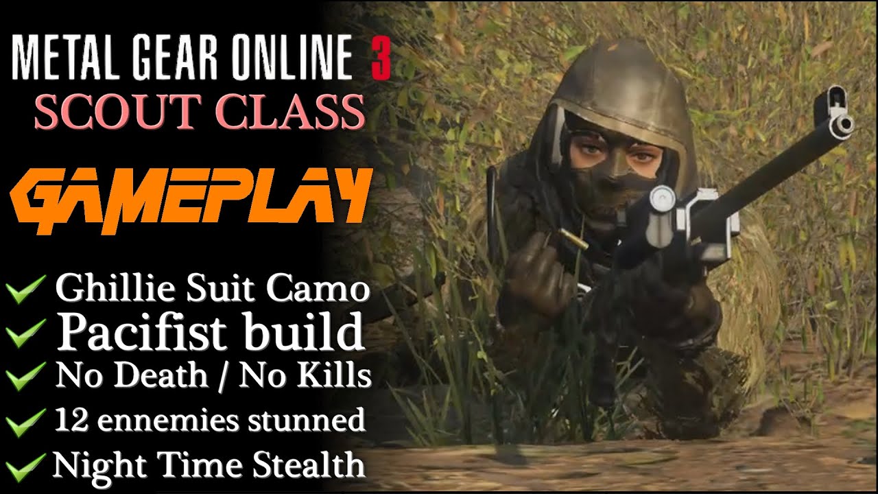 【MGO:3】GHILLIE SUIT Gameplay - No Death/No Kill