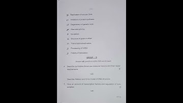 Zoology Honours Questions, Core-XI,5th Semester,An Autonomous College Questions