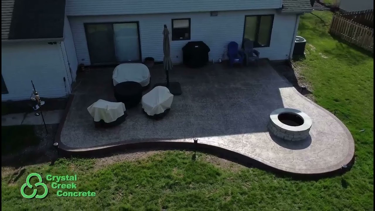 Stamped Concrete in a Day! Watch Custom Concrete Driveways and Patios get built
