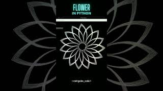 Full import turtle flower in python #python #graphics #frontend #turtle News