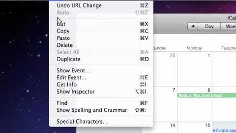 Quick Start Your Mac plus - Copying and Pasting Events