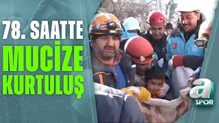 78. Saatte Bir Çocuk Enkazdan Sağ Olarak Çıkarıldı / Kahramanmaraş / 09.02.2023
