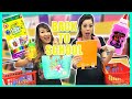 BACK TO SCHOOL SUPPLIES SHOPPING CHALLENGE RACE with Princess Squad