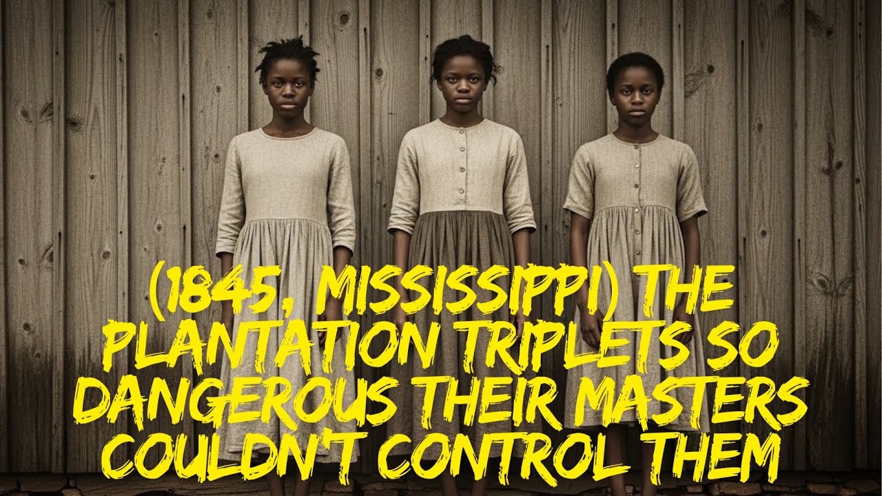 (1845, Mississippi) The Plantation Triplets So Dangerous Their Masters Couldn’t Control Them
