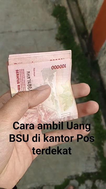Cara ambil uang BSU di kantor pos terdekat #bsukemnaker