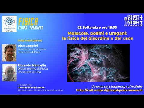 Molecole, pollini e uragani: La fisica del disordine e del caos