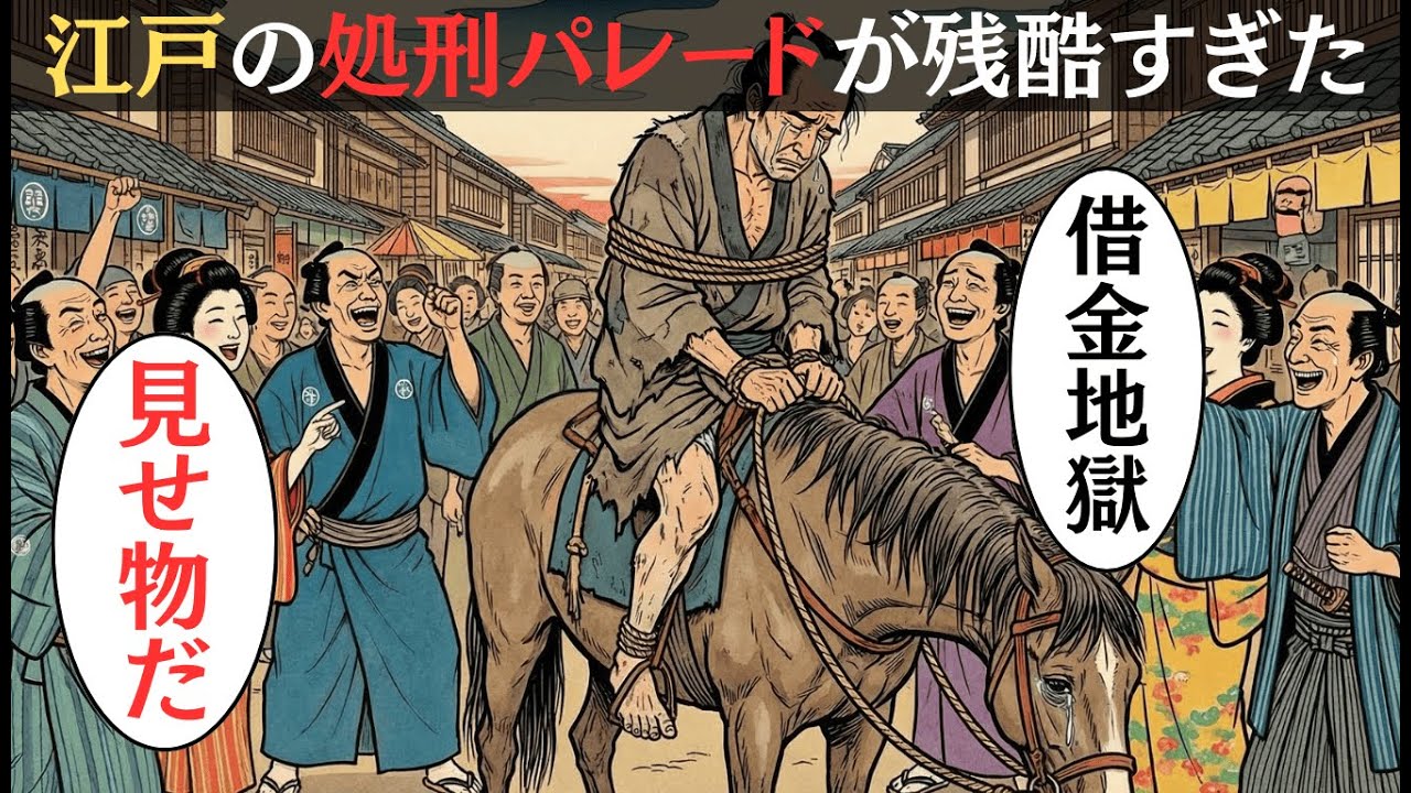 19kmの絶望パレード。借金地獄から処刑場へ…江戸庶民が最も恐れた「市中引き回し」の真実【江戸時代】【歴史解説】